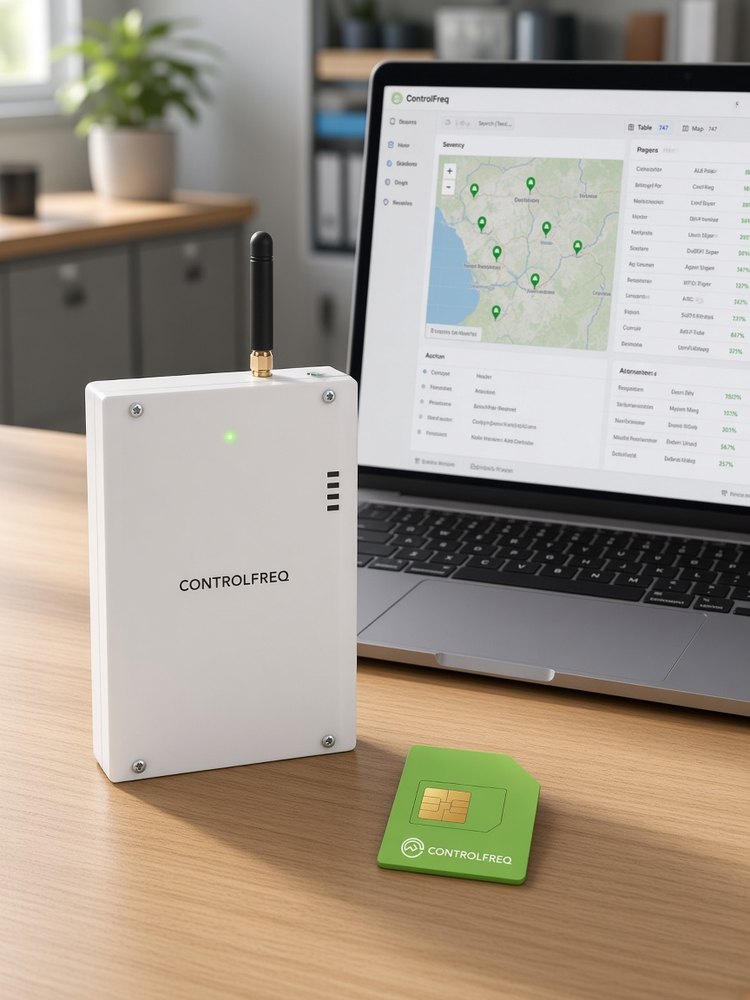 ControlFreq 4G communicator with a SIM and a screen