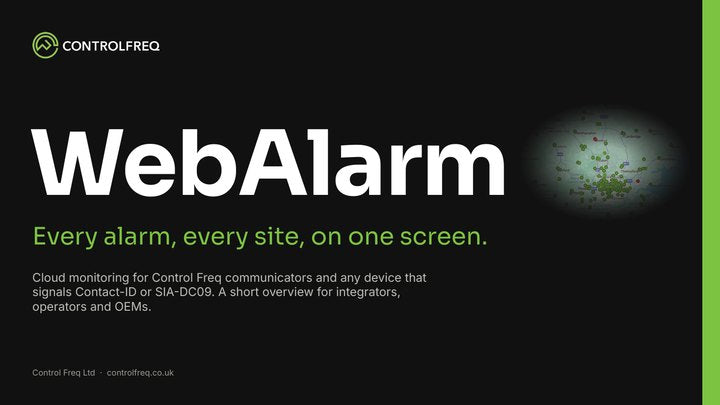 WebAlarm overview deck cover